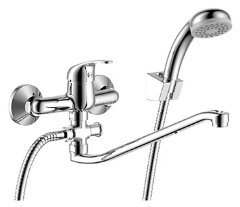 Смеситель Rossinka Y35-35 для ванны универсальный с S-образным изливом