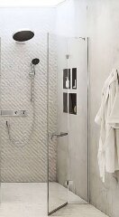 Ручка для душевой двери Hansgrohe AddStoris Шлифованный черный хром (41759340)