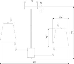 Потолочная люстра Eurosvet 60173/6 латунь
