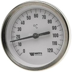 Термометр биметаллический F+R801 OR 80mm 0-120°C G1/2 75mm		