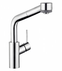 Hansgrohe 32856000 Talis Смеситель для кухни, однорычажный, с выдвижным душем, 1/2