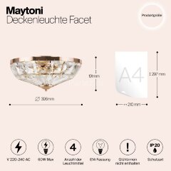 Потолочная люстра Maytoni MOD094CL-04G