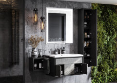 Пенал подвесной AQUATON Уэльс NEW графит (1A267703WA6A0)