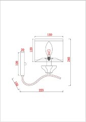 Бра Arte Lamp A4091AP-1CC