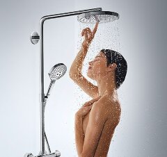 27129400 Raindance Select S 240 2jet Showerpipe, ½’, белый/хром