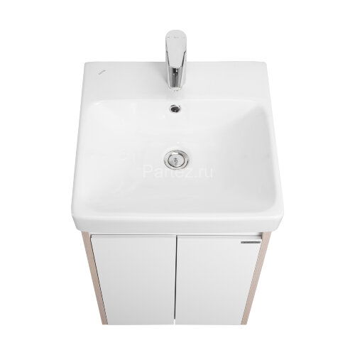 Тумба под раковину AQUATON Сканди 45 Doors универсальная, Белый/Дуб Верона (1A278701SDB20)