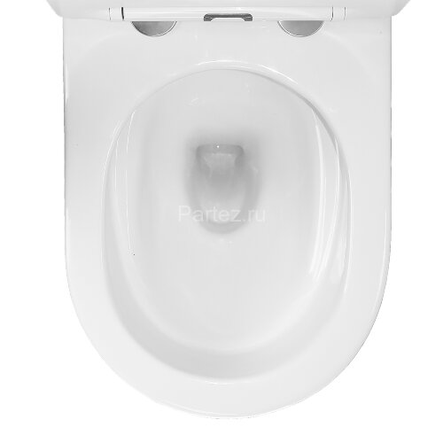 Унитаз-компакт Azario Vois 380х640х785 напольный, безободковый, в комплекте с быстросъемным сиденьем