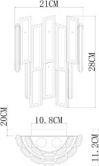 Настенный светильник Divinare 3512/02 AP-3