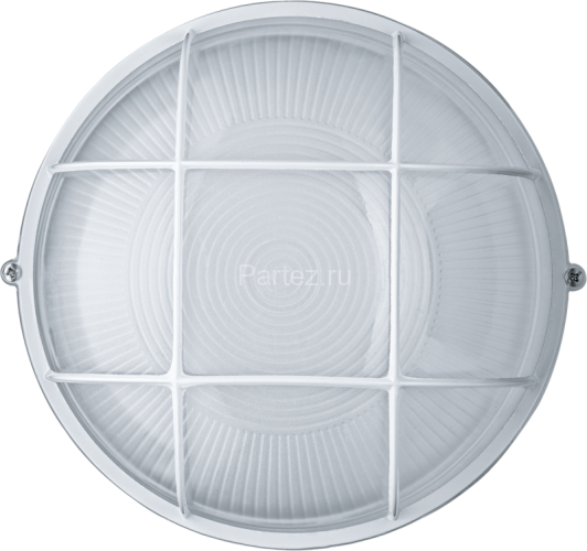 Светильник ЛОН 94 807 NBL-R2-100-E27/WH 1х100Вт E27 IP54 (аналог НПБ 1102 бел. круг с решеткой 100Вт