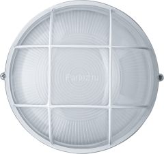 Светильник ЛОН 94 807 NBL-R2-100-E27/WH 1х100Вт E27 IP54 (аналог НПБ 1102 бел. круг с решеткой 100Вт