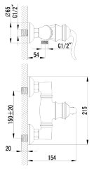 Смеситель Lemark Brava LM4703G для душа