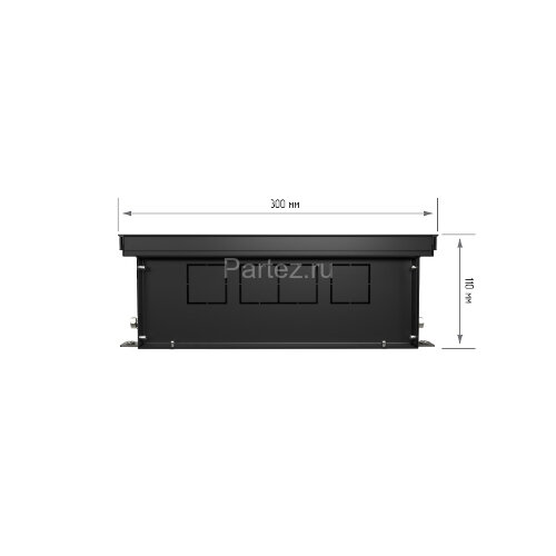 Конвектор внутрипольный Royal Thermo ATRIUM-110/300/2600-DG-U-BL
