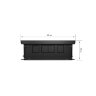 Конвектор внутрипольный Royal Thermo ATRIUM-110/300/2600-DG-U-BL
