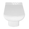 Унитаз подвесной Creo Ceramique Tours с сиденьем микролифт, белый (TO1100N+TO1001N)