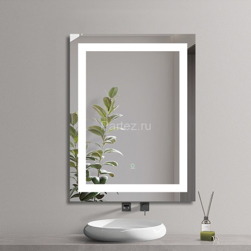 Зеркало AZARIO Alysa 600х800 с подсветкой, сенсорный выключатель с функцией диммера (AZ-Z-046CS)
