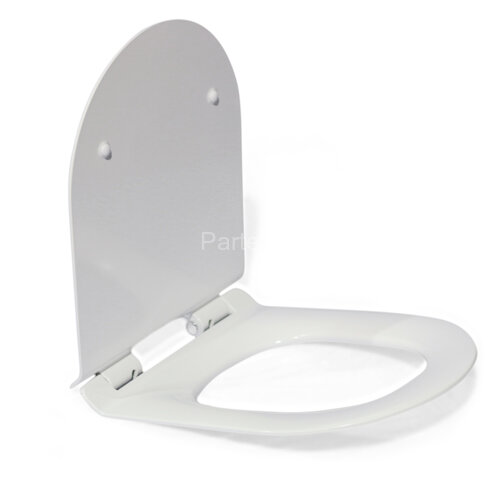 803Sb тонкое сиденье для унитаза дюропласт с микролифтом, белое MELANA