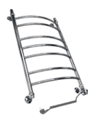 Полотенцесушитель электрический ДВИН L Electro лесенка 80/50, ТЭН справа, полированный (462708591342