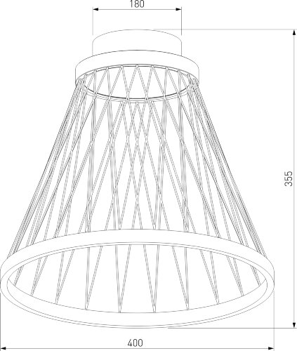 Потолочный светильник Eurosvet 40018/1 LED коричневый