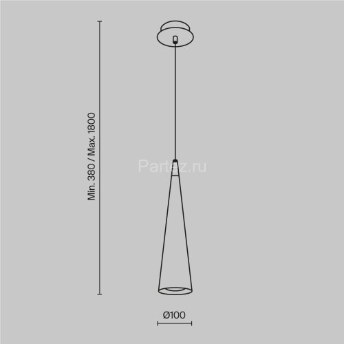 Подвесной светильник Maytoni P318PL-01B
