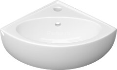 Раковина угловая Керамин Лаго 55 555х430х120 подвесная, крепление в комплекте, белый (CS00087558)