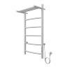 Полотенцесушитель электрический AZARIO VERONA 400/800 5 секций, с полкой, диммер справа, белый (AZ04