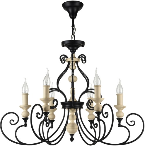 Подвесная люстра Maytoni H631-PL-06-B