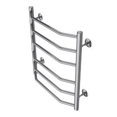 Полотенцесушитель водяной AZARIO RAVENNA 500/600 6 секций, нижнее/диагональное подключение, 1/2&quot;, хр