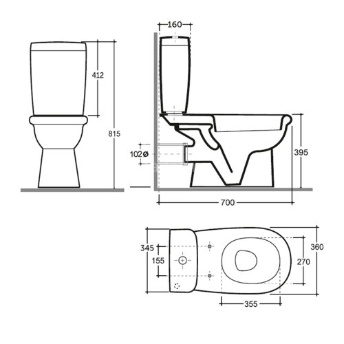 Унитаз-компакт КЕРАМИН Ареццо Дуал с сиденьем микролифт, белый (CS00076897)