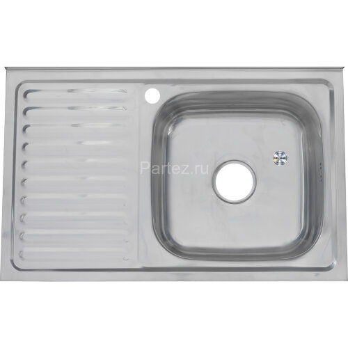 Мойка 8050 R MELANA 0,8/180 накладная прямоугольная с сифоном (005  t R *10)