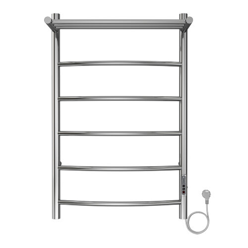 Полотенцесушитель электрический AZARIO VERONA 500/800 5 секций, с полкой, диммер справа, хром (AZ048