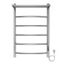 Полотенцесушитель электрический AZARIO VERONA 500/800 5 секций, с полкой, диммер справа, хром (AZ048