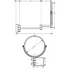 Косметическое зеркало Hansgrohe AddStoris, Бронза (41791140)
