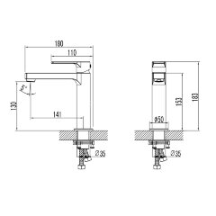 Смеситель Lemark Plus Grace LM1537C для раковины