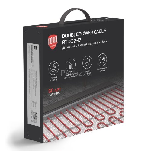 Кабель нагревательный Royal Thermo Doublepower Cable RTDC 2-17-400 (комплект)