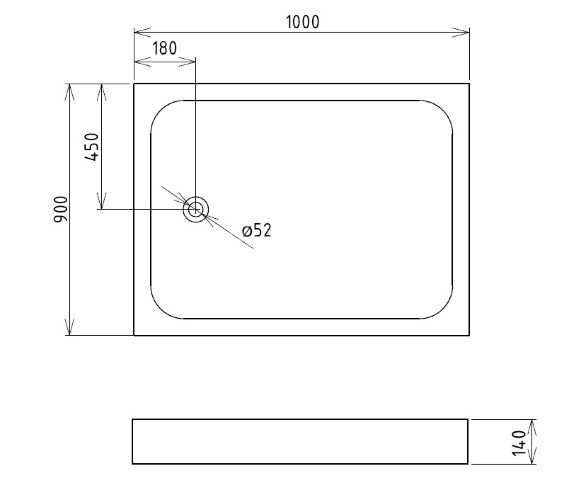 Душевой поддон Gemy ST12B