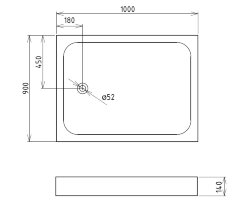 Душевой поддон Gemy ST12B