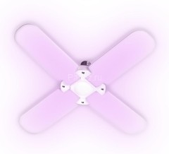 Лампа светодиодная PPG T95-4p AGRO 36Вт FR E27 4 лепестка с поворотом 90град. для растений красн.650