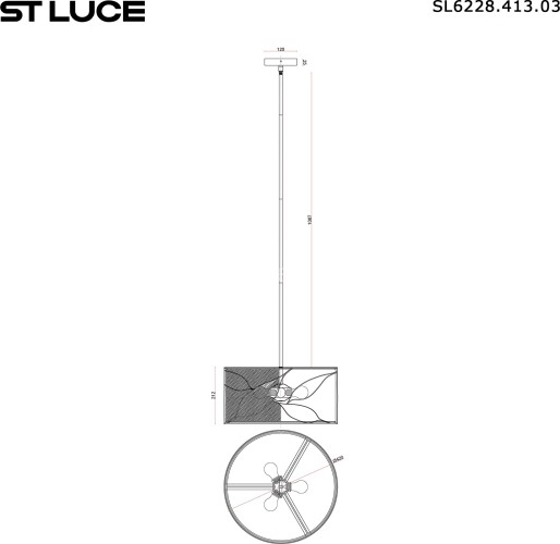 Потолочная люстра ST Luce SL6228.413.03