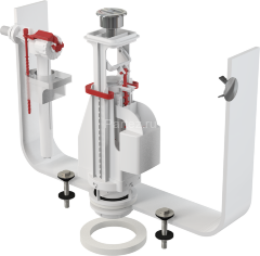 Выпускной комплект Alcaplast, с двойной кнопкой, впускной механизм А15, подключение 3/8'', цвет кноп