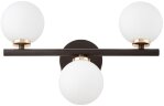 Бра Lumina Deco LDW 6033-3 BK+F.GD