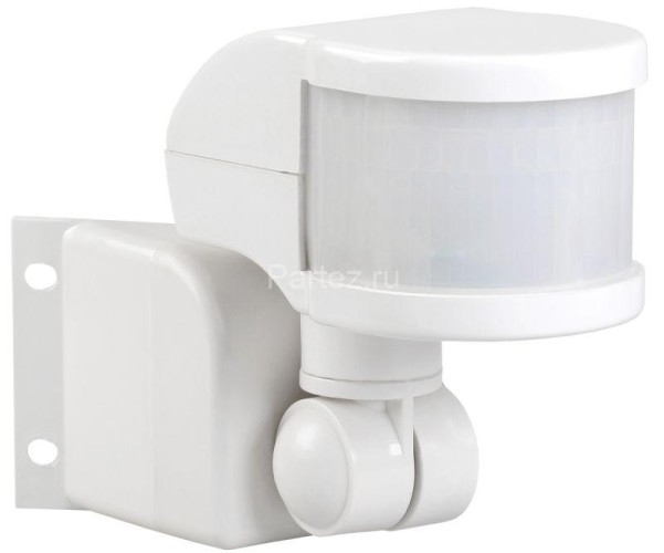 Детектор движения ДД 018 1100Вт угол обз. 270град. 2 полюс. дальн. 12м IP44 бел. IEK LDD10-018B-1100