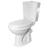 Унитаз-компакт Элисса Оптима Стандарт с сиденьем, белый (43901130302)