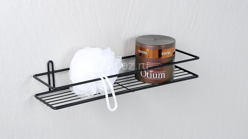 Полка корзина Fixsen, одноэтажная черная (FX-730B-1)