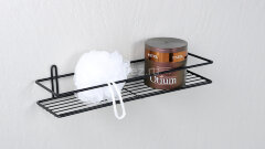 Полка корзина Fixsen, одноэтажная черная (FX-730B-1)