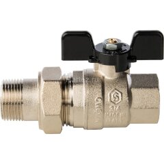 Кран шаровой полнопроходной с американкой 3/4&quot; Stout