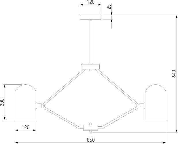 Потолочная люстра Eurosvet 60157/8 латунь