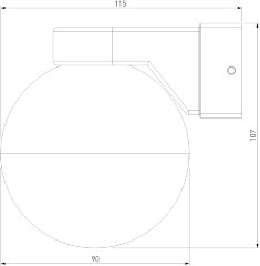 Настенный светильник Elektrostandard MRL 1028 черный