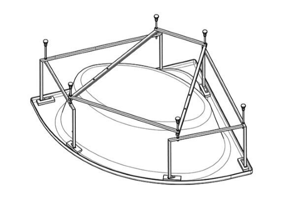 Монтажный комплект к а/в Bali 150x150