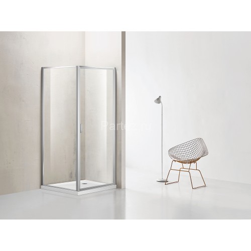Душевое ограждение Azario RICHMOND 900х900х1950 БЕЗ ПОДДОНА прозрачное стекло 6 мм, профиль хром (AZ-NAG1221 900)