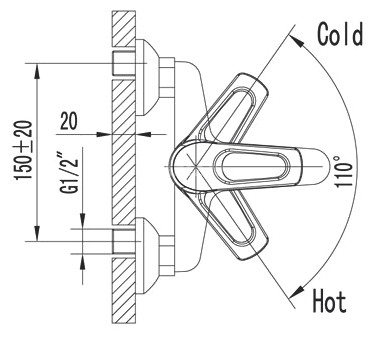 Смеситель Lemark Omega LM3102C для ванны